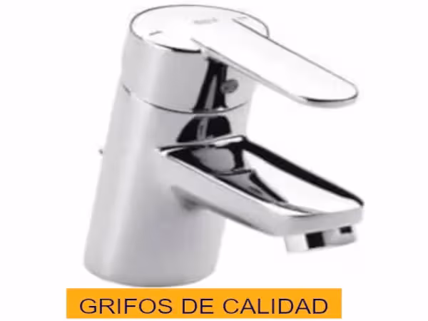 Grifo monomando de lavabo marca Roca, montado y en buen estado Grifo de lavabo Roca reparado por fontanero profesional de Reparhogar Barcelona